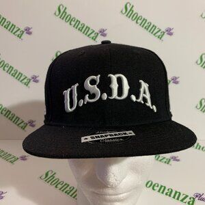 Headgear Classics Hat U.S.D.A. Young Jeezy 124 Snowman Snapback Black White Cap